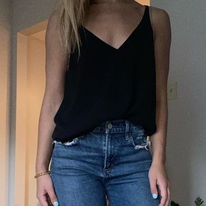 TopShop Strappy Black Tank US 6